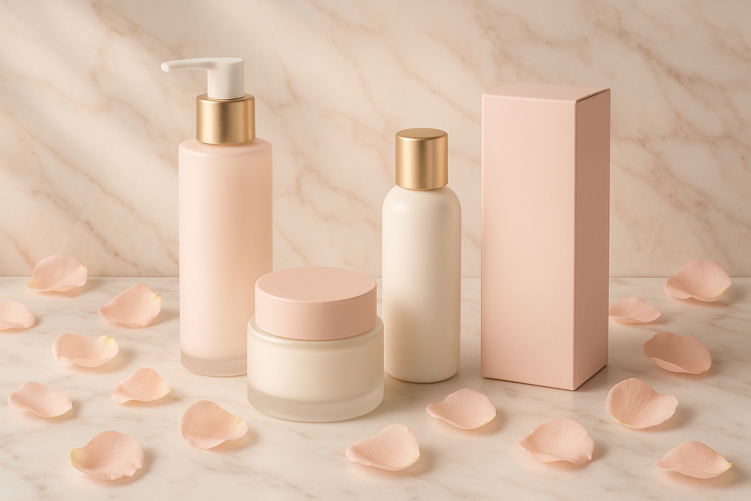 beauty products background